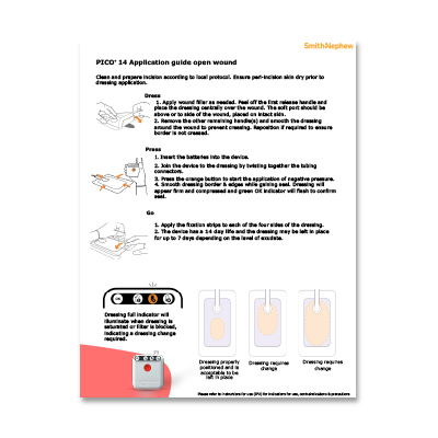 PICO 14 - Application Guide Open Wound | Cardinal Health Canada